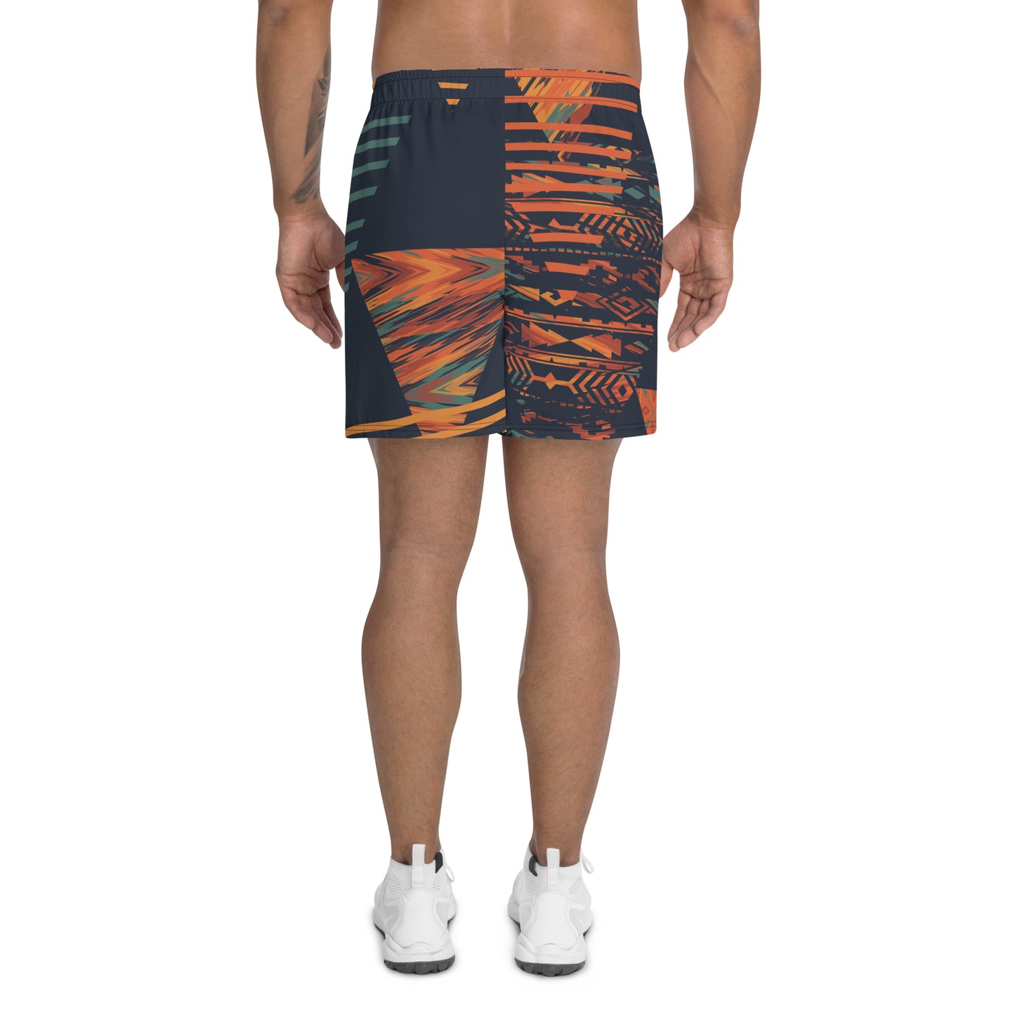 Herren-Shorts in Orange und Indigo