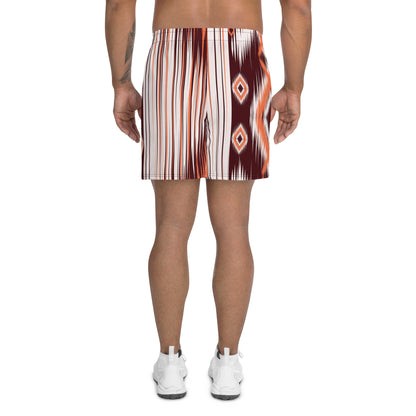 Brown Aztec Print Men's Shorts