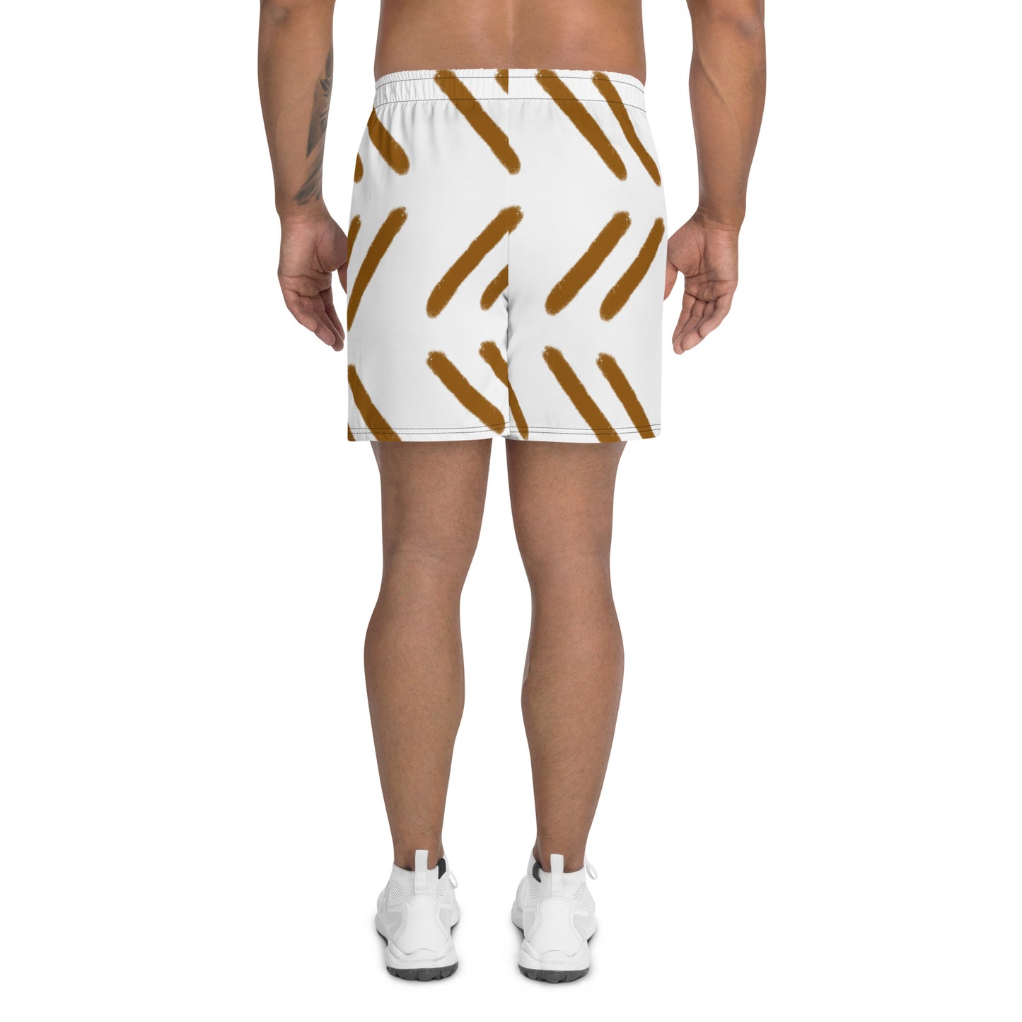 Brown Pattern Print Men's Shorts