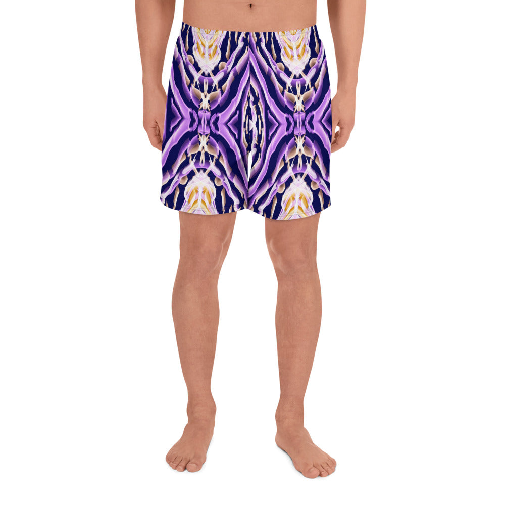 Short pour homme violet à imprimé africain