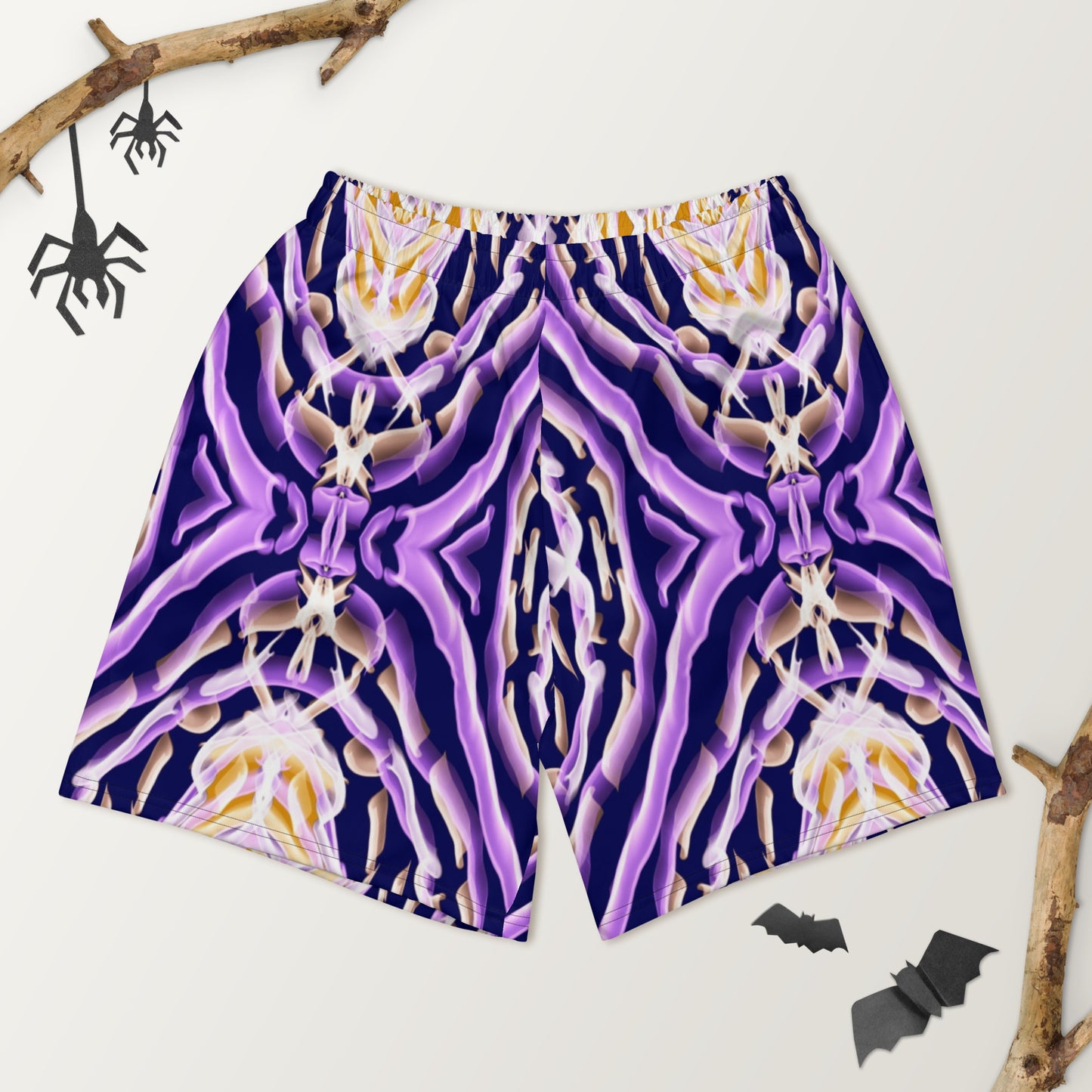 Short pour homme violet à imprimé africain