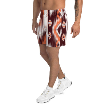 Brown Aztec Print Men's Shorts