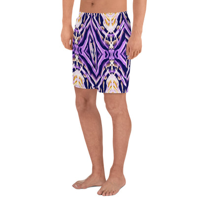 Purple African Print Men's Shorts