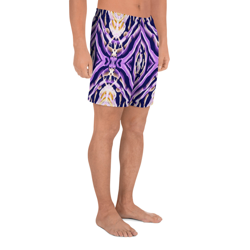 Short pour homme violet à imprimé africain