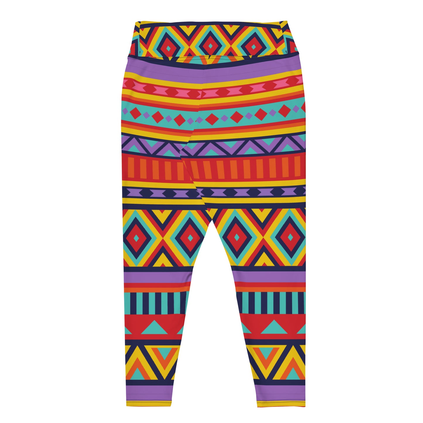 Tribal Multi-Colored Plus Size Leggings - Fashion Outlet NYC