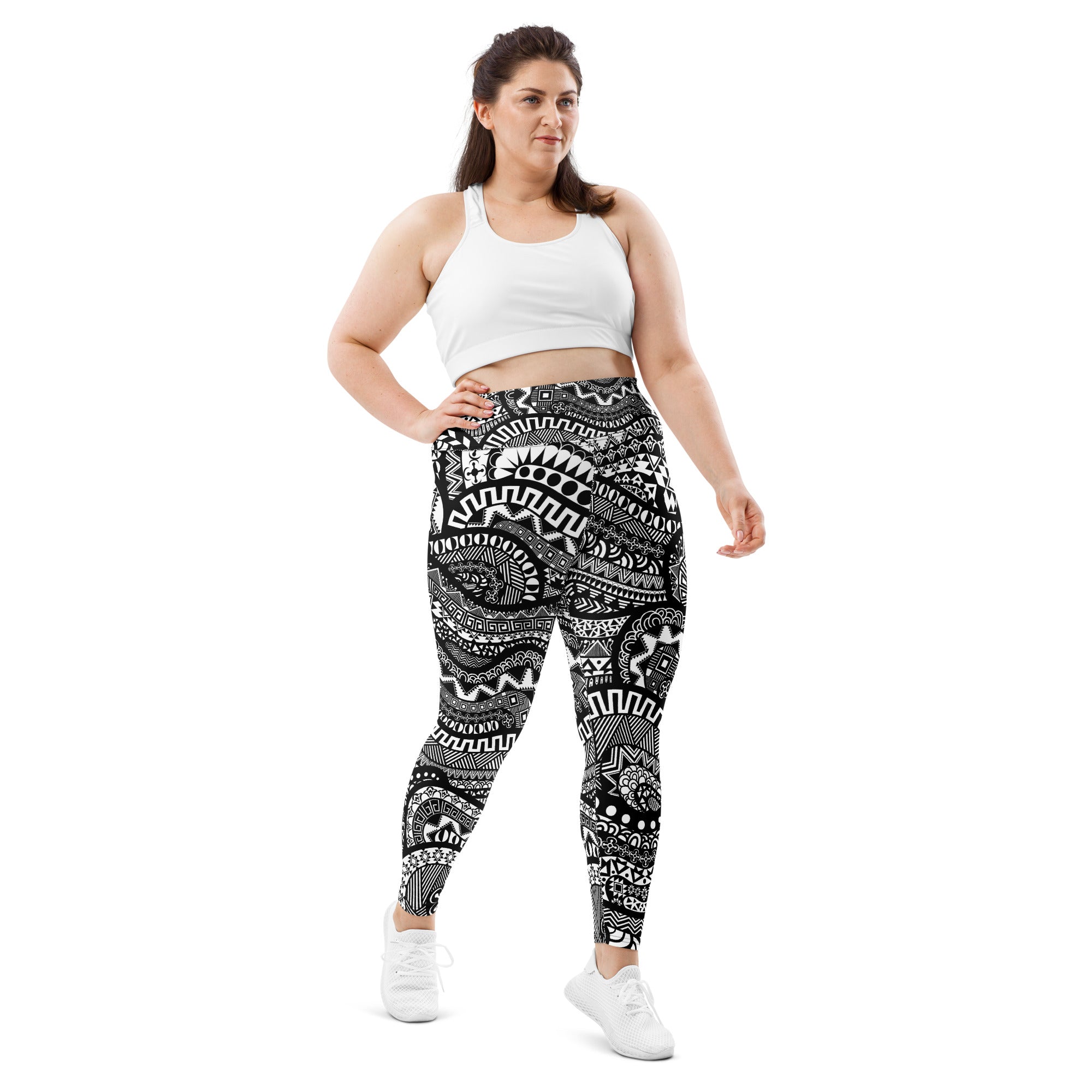 Buy yeuG Women's Plus Size Leggings with Pocket-2 Pack High Waist Tummy  Control Yoga Pants Spandex Workout Running Black Leggings Online at  desertcartINDIA